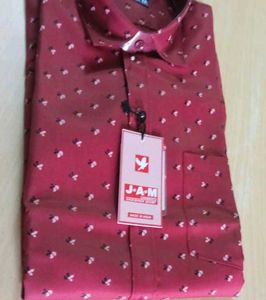 Maroon Printed Shirt