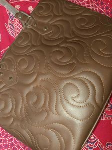 Brown Quilted Tote Bag