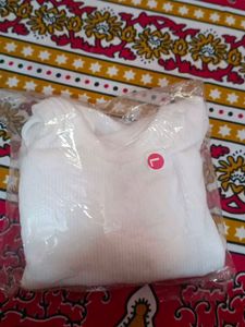 White Halter Crop Top