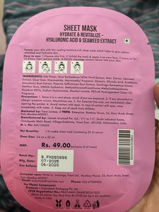 Zudio Sheet Mask Duo