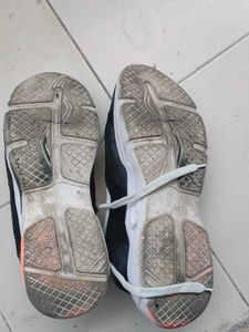 Athletic Sneakers - Orange Accents