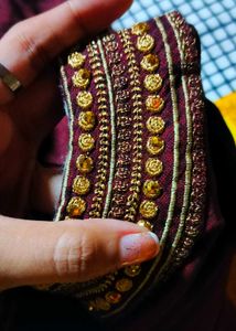 Smooth Embroidered Maroon Kurti Soft Material 🤎