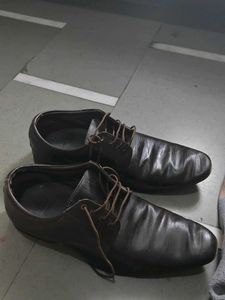Brown Formal Leather  Shoes
