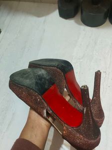 Shuz Touch Bronze Women Heel Clearance Sale