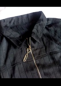 Black Crop Top/Jacket Imported Cloth