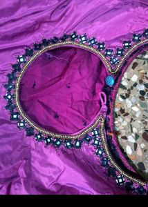 Organza Ethnic Dress  Royl Blue  Color With Dupatt