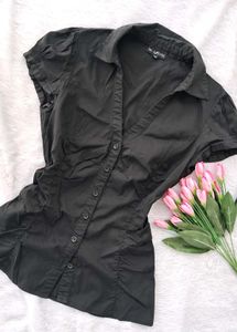 Y2k Fitted Ruched Shirt