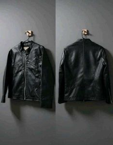 Black Faux Leather Moto Jacket