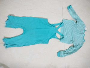 Babyhug Boy Dungarees With Sweatshirt