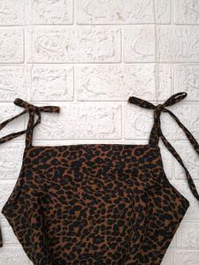 Strapped Leopard Print Short Kurti 🫶🏻
