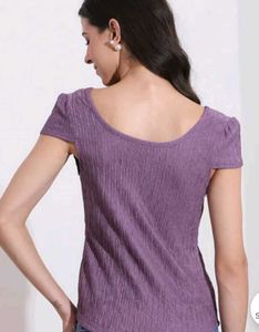 Crinkle Lavender Casual top