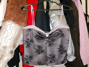 Cute gothic crop top