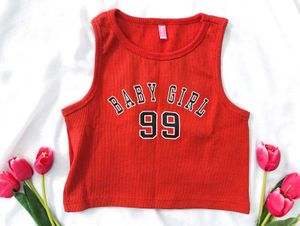 Y2K Babygirl Red Crop Top