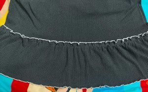 Black bliss ruffle top