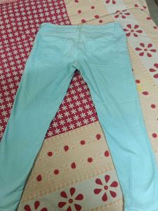 Light Blue Casual Pants
