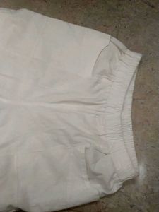 White Y2k Joggers