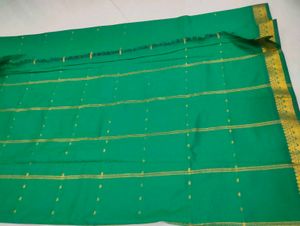 Green &amp; Gold Sari