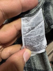 H&amp;M Womens Plaid Felted Flannel Shacket