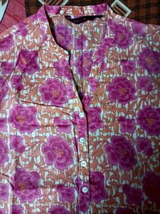 Floral Print Kurta