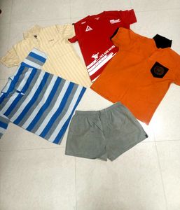 Combo Of 4 Men&#39;s Tshirt And 1 Trouser