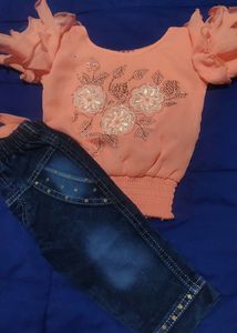 Baby Girl Top And Jeans
