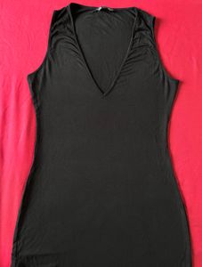 Shein Black Slit Party Dress