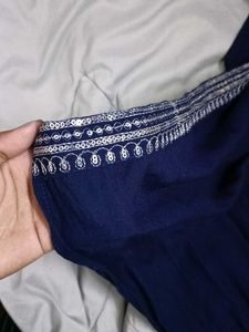 NAVY BLUE EMBELLISHED DUPATTA FREE SIZE