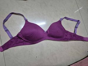 Navy Blue And Purple Bra