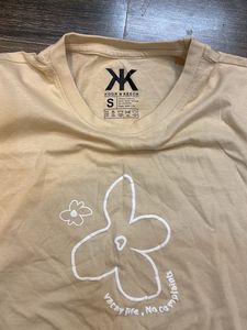 Beige Graphic Print T-Shirt