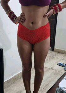 Red Lace Briefs