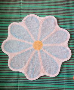Blue Floral Bath Mat