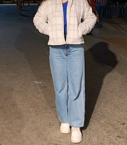 Ice Coloured Wide Leg Jean