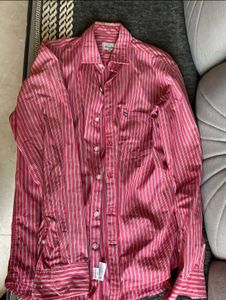 Arrow Button Up Shirt Men's  Red Striped