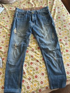 Distressed Denim Jeans