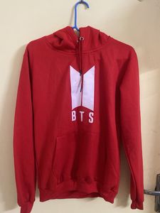 Red BTS Hoodie