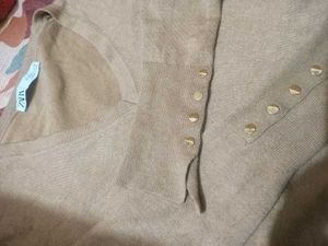 &#34;Chic Brown Full-Sleeve Top&#34;