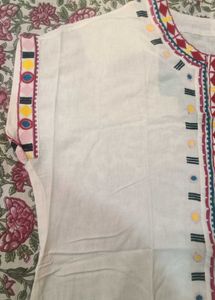 White Top With Embroidery