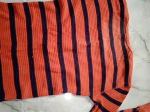 orange pretty top.