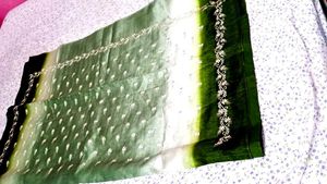 Elegant Green Ombre Saree2