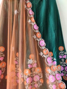 💚 Elegant Green Lehenga Choli 🌸