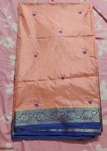 Embroidery Semi Silk Saree