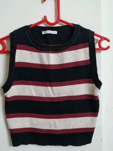 Striped Knit Tank Top