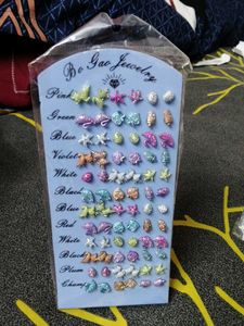 12 Set Jhumka &amp; 36 Piece Stud