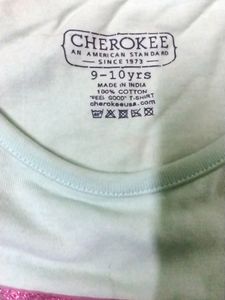Cherokee Green T Shirt For Girls ( 9-10 Years)