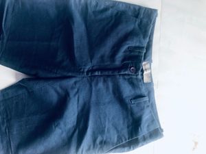 Navy Cropped Pants