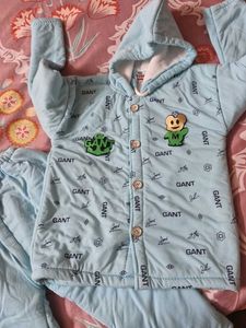 Baby Blue Winter Outfit(18-36months)