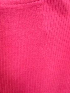 Maroon Ribbed Midi Dress