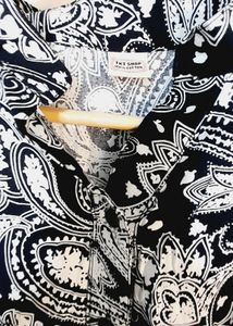 Very Beautiful Black And White Combination Dress