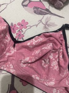 Clovia Floral Pink Bra, Bust- 36 C