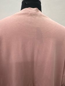 Pink Floral Embroidered Sweatshirt